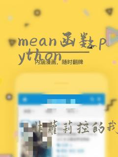 mean函数python