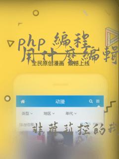 php 编程 用什么编辑