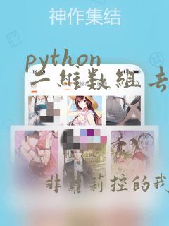 python 二维数组去重