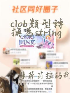 clob类型转换为string