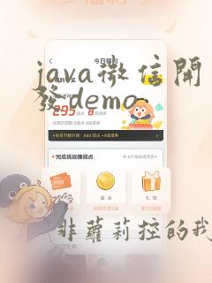 java微信开发demo