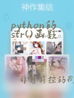 python的str()函数