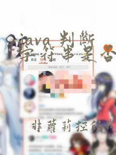 java 判断字符串是否包含某个字符