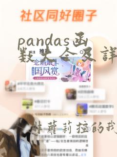 pandas函数大全及详解