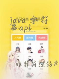 java 字符串api