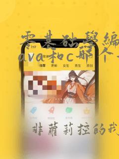 零基础学编程java和c哪个好一点