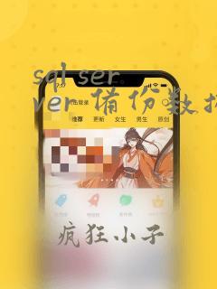 sql server 备份数据