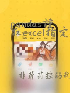 pandas读取excel指定区域