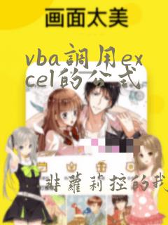 vba调用excel的公式