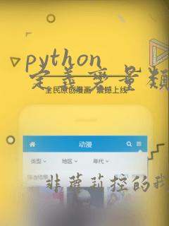 python 定义变量类型