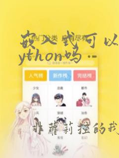 嵌入式可以用python吗