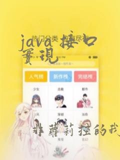 java 接口实现