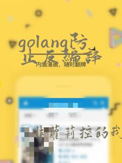 golang防止反编译