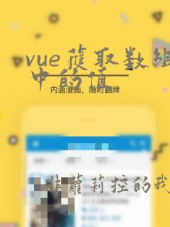 vue获取数组中的值