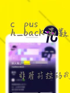 c push_back函数