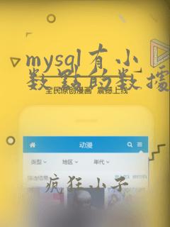 mysql有小数点的数据类型