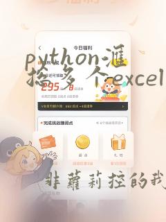 python汇总多个excel表