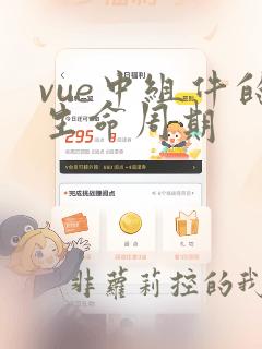 vue中组件的生命周期