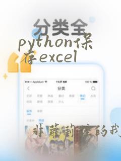 python保存excel