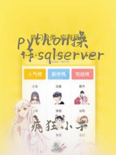 python操作sqlserver