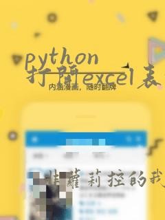python 打开excel表格
