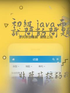 初级java面试问的问题