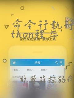命令行执行python程序