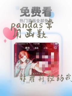 pandas常用函数
