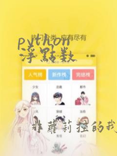 python 浮点数