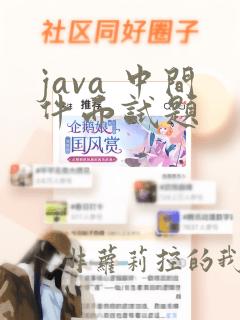 java 中间件面试题