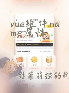 vue组件name属性
