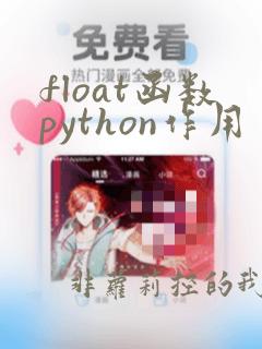 float函数python作用