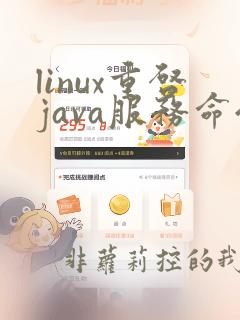 linux重启java服务命令