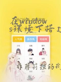 在windows环境下搭建python开发环境的方法