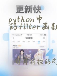 python中的filter函数
