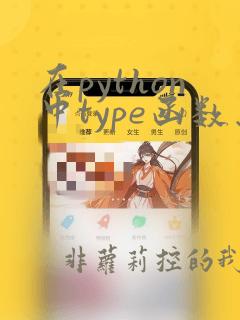 在python中type函数怎么用