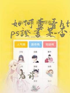 如何查看https证书是否过期