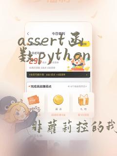 assert函数python