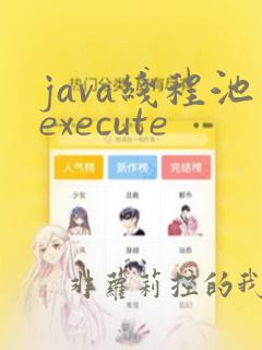 java线程池execute