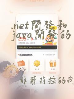 .net开发和java开发的区别