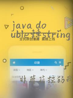 java double转string去掉小数点