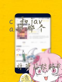 c 和java学哪个