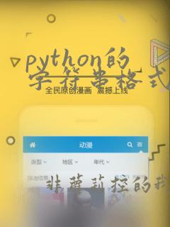 python的字符串格式化