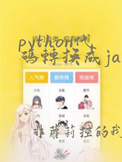 python代码转换成java
