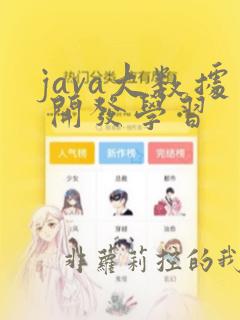java大数据 开发学习
