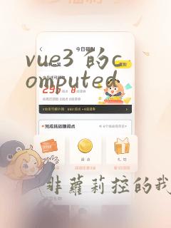 vue3 的computed