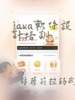 java软件设计培训