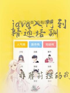 java入门到精通培训