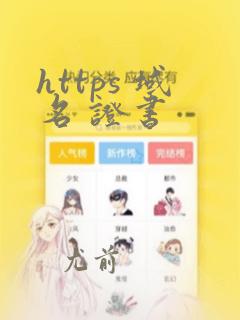 https 域名 证书