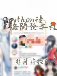 python后端开发工程师